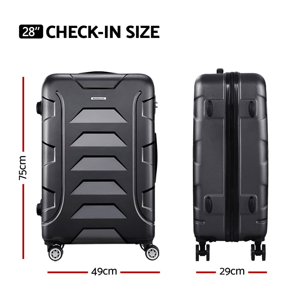Wanderlite Luggage Suitcase Lightweight TSA Approved Hard Case