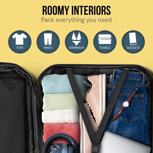 Luggage Sets by Olympus - Noctis 3PC Hard Shell - Black