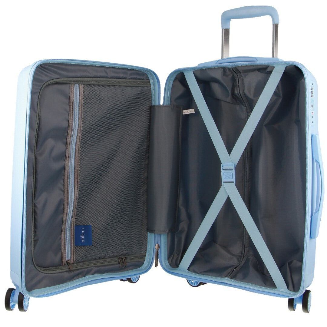 Pierre Cardin Inspired Milleni Cabin Luggage Bag | 54cm Blue