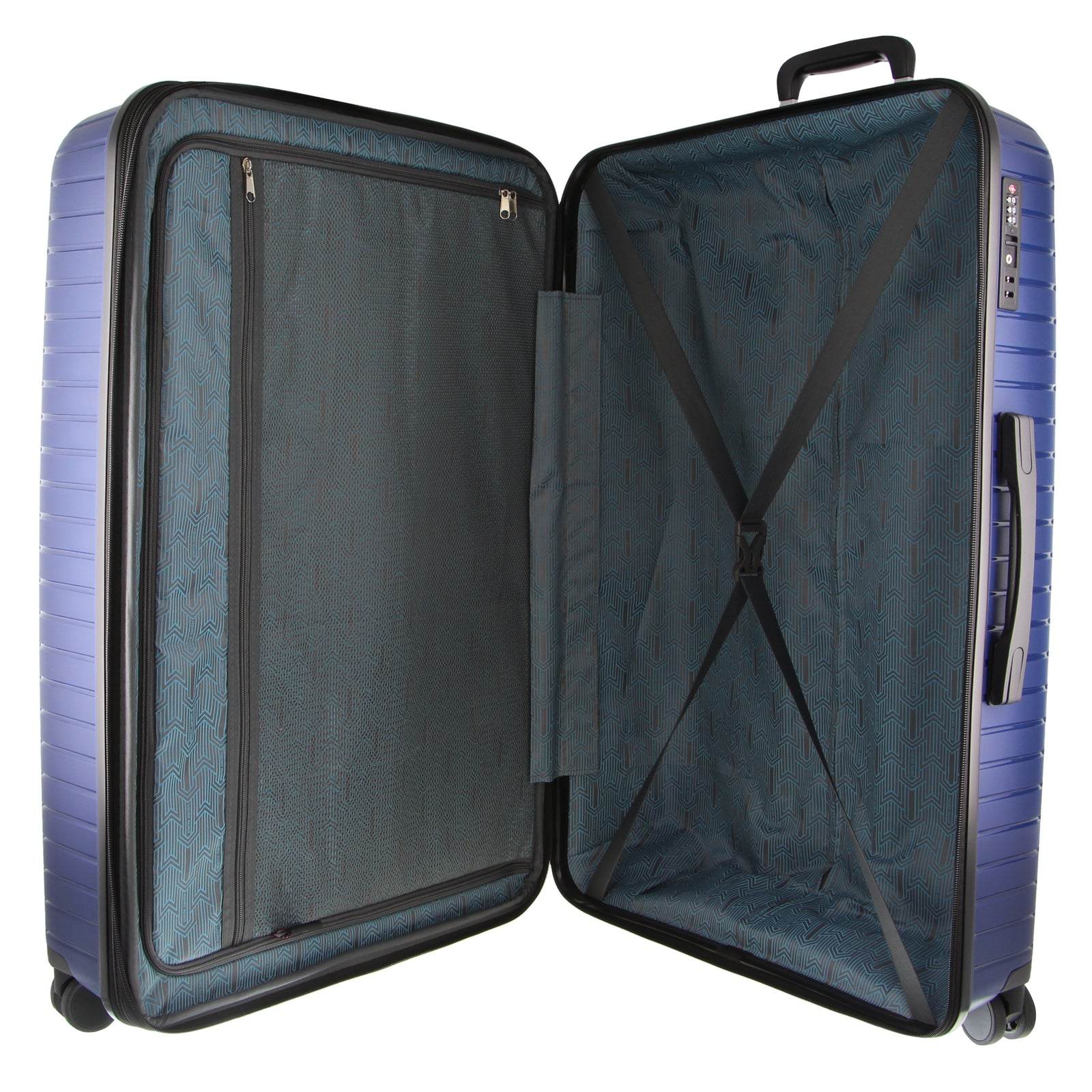 Pierre Cardin Suitcase Luggage  65cm Medium Hard-Shell - Navy