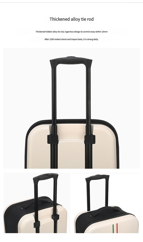 Compact Expandable Foldable Luggage - Reinforced Alloy Handle & Silent Wheels(light green)