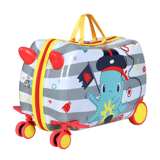 Wanderlite Kids Ride On Luggage Children Suitcase Trolley Travel