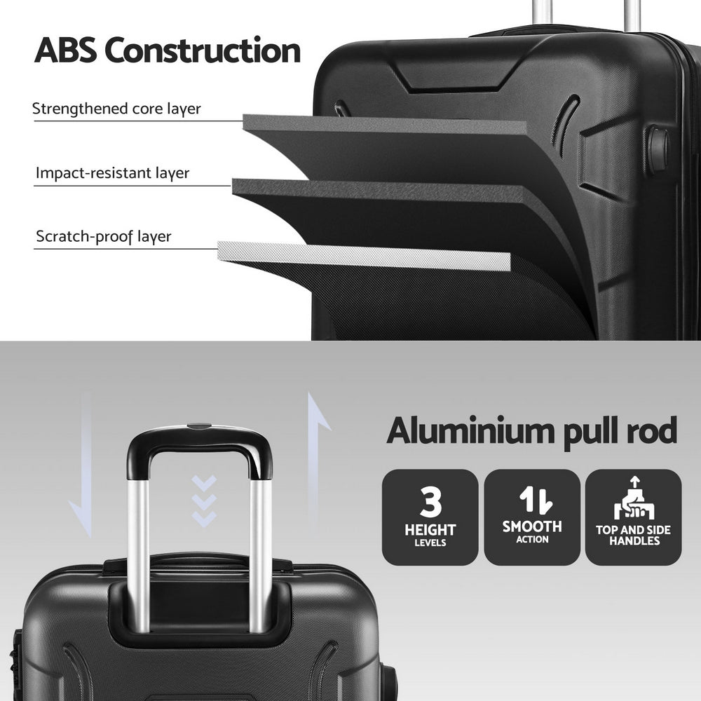 Wanderlite Luggage Suitcase Lightweight TSA Approved Hard Case