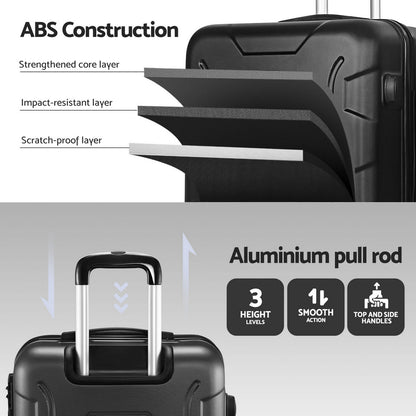 Wanderlite Luggage Suitcase Lightweight TSA Approved Hard Case