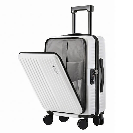 Wanderlite 20" Luggage Suitcase Front Pocket