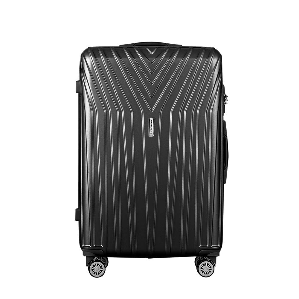 Wanderlite 3pc Luggage Trolley Set Suitcase