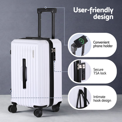 Wanderlite 2pcs Trunk Luggage Suitcase