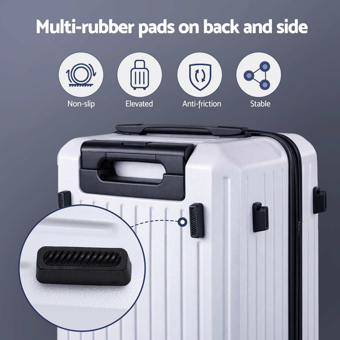 Wanderlite 2pcs Trunk Luggage Suitcase