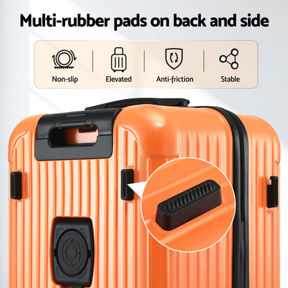 Wanderlite 28" Trunk Luggage Suitcase Travel 5 Wheels