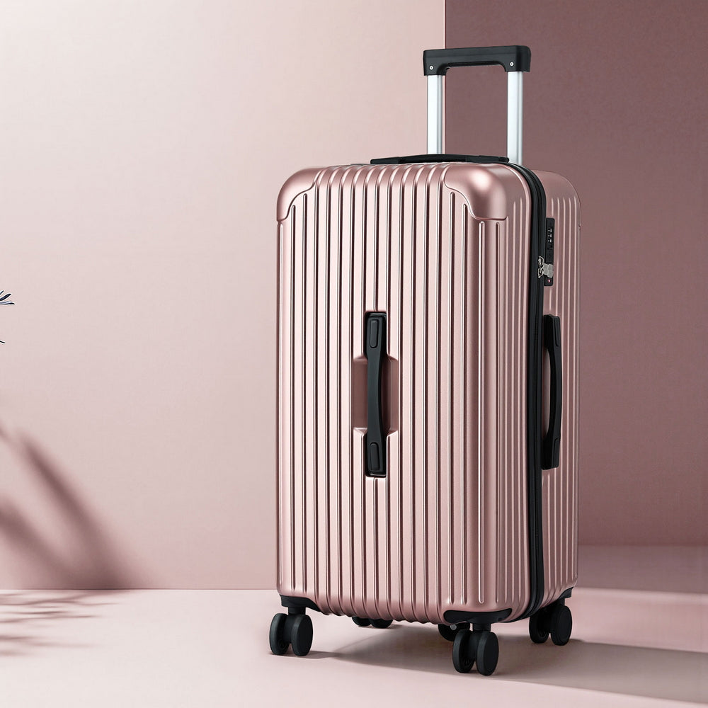 Wanderlite 28" Trunk Luggage Suitcase Travel 5 Wheels