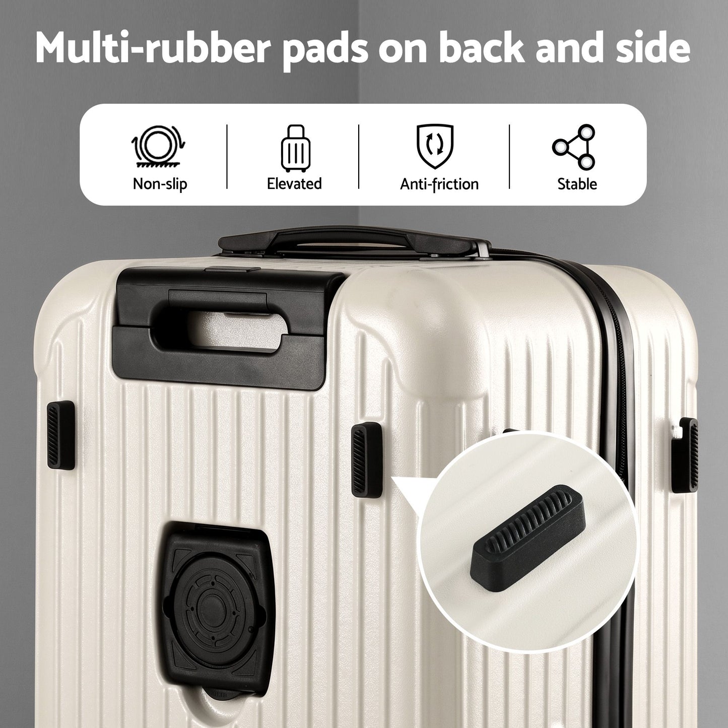 Wanderlite 28" Trunk Luggage Suitcase Travel 5 Wheels