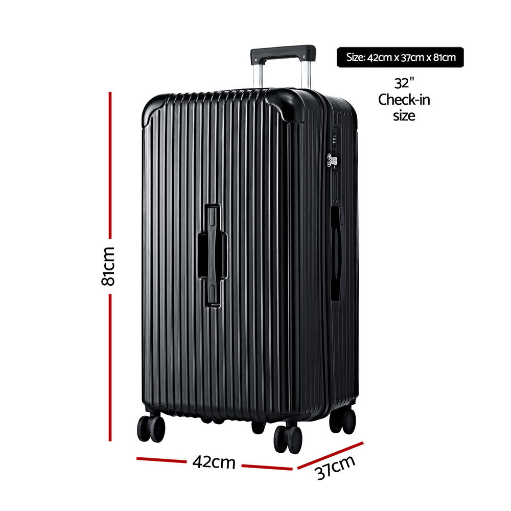 Wanderlite 32" Trunk Luggage Suitcase Travel 5 Wheels