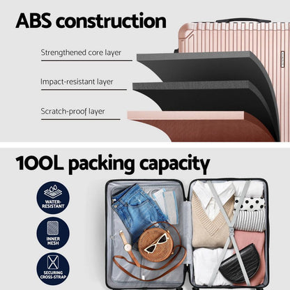 Wanderlite 28'' Luggage - TSA Hard Case Suitcase Set