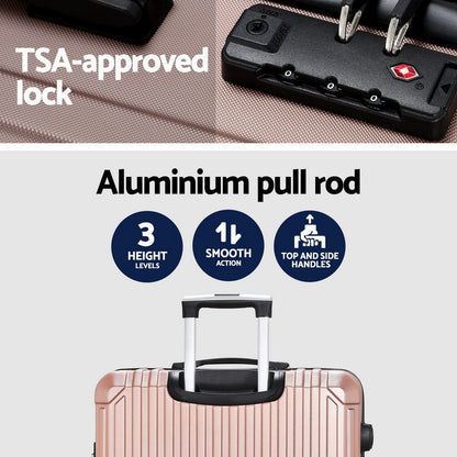 Wanderlite 28'' Luggage - TSA Hard Case Suitcase Set