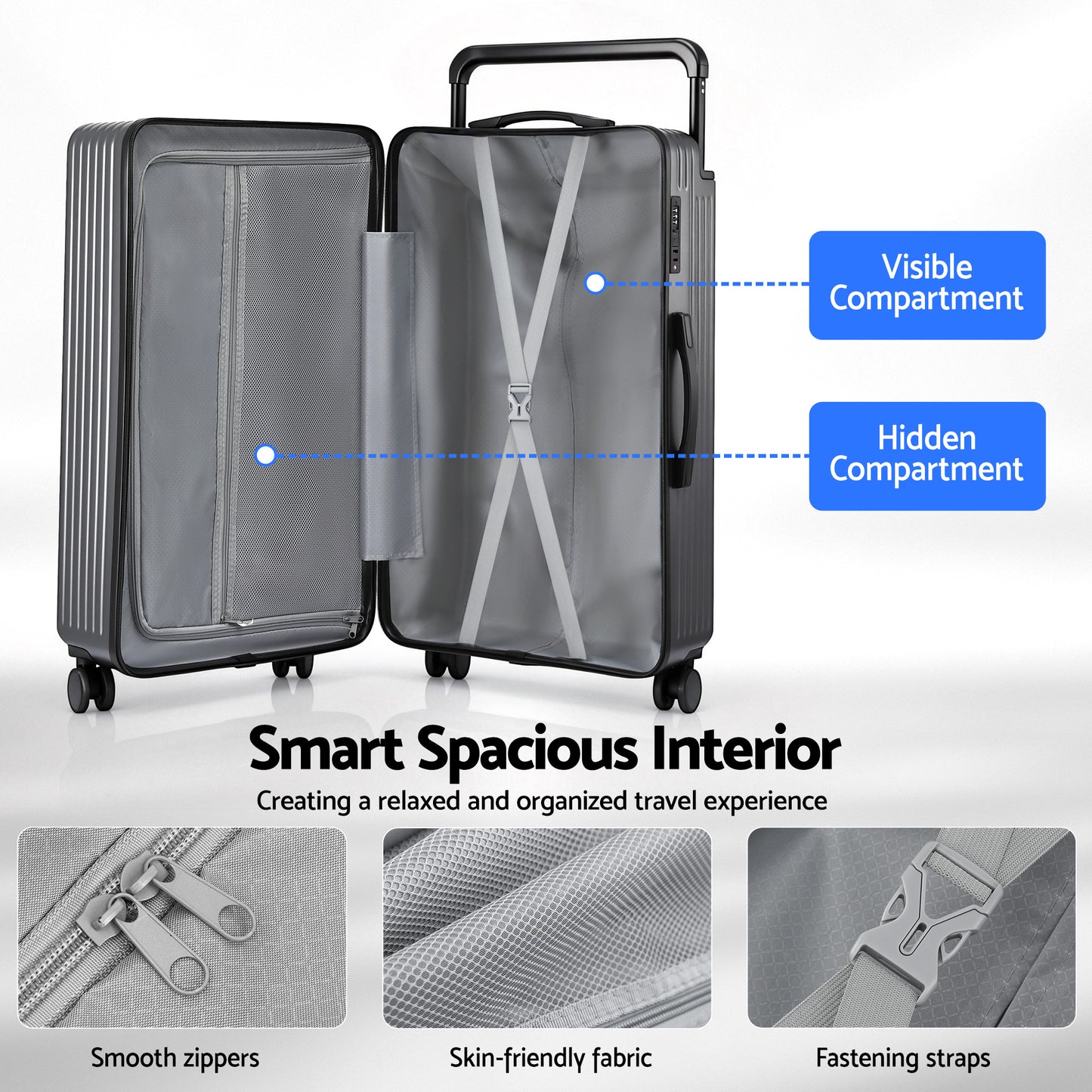 Wanderlite 28" Wide Handle Luggage Suitcase