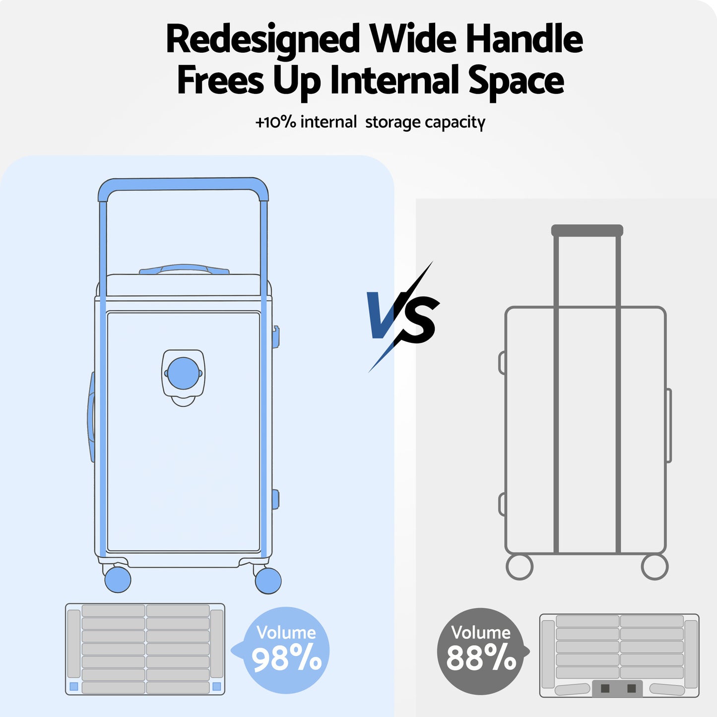 Wanderlite 28" Wide Handle Luggage Suitcase