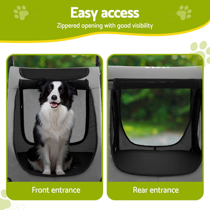 i.Pet Pet Stroller Dog Pram Large Carrier Cat Travel Foldable Strollers 4 Wheels Trolley