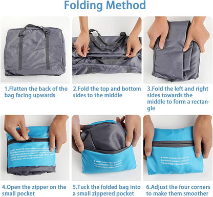 Compact Foldable Travel Duffel Bag – Lightweight Carry-On for Weekend Trips, Overnight & Gym Use (Pink) | Other Colors Available In-Store