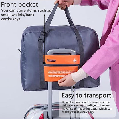 Compact Foldable Travel Duffel Bag – Lightweight Carry-On for Weekend Trips, Overnight & Gym Use (Orange) | Other Colors Available In-Store