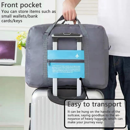 Compact Foldable Travel Duffel Bag – Lightweight Carry-On for Weekend Trips, Overnight & Gym Use (Blue) | Other Colors Available In-Store