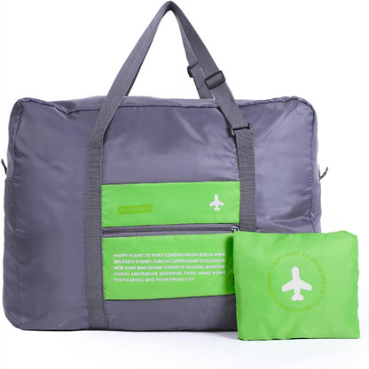 Compact Foldable Travel Duffel Bag – Lightweight Carry-On for Weekend Trips, Overnight & Gym Use (Green) | Other Colors Available In-Store