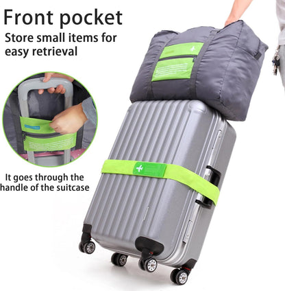 Compact Foldable Travel Duffel Bag – Lightweight Carry-On for Weekend Trips, Overnight & Gym Use (Green) | Other Colors Available In-Store