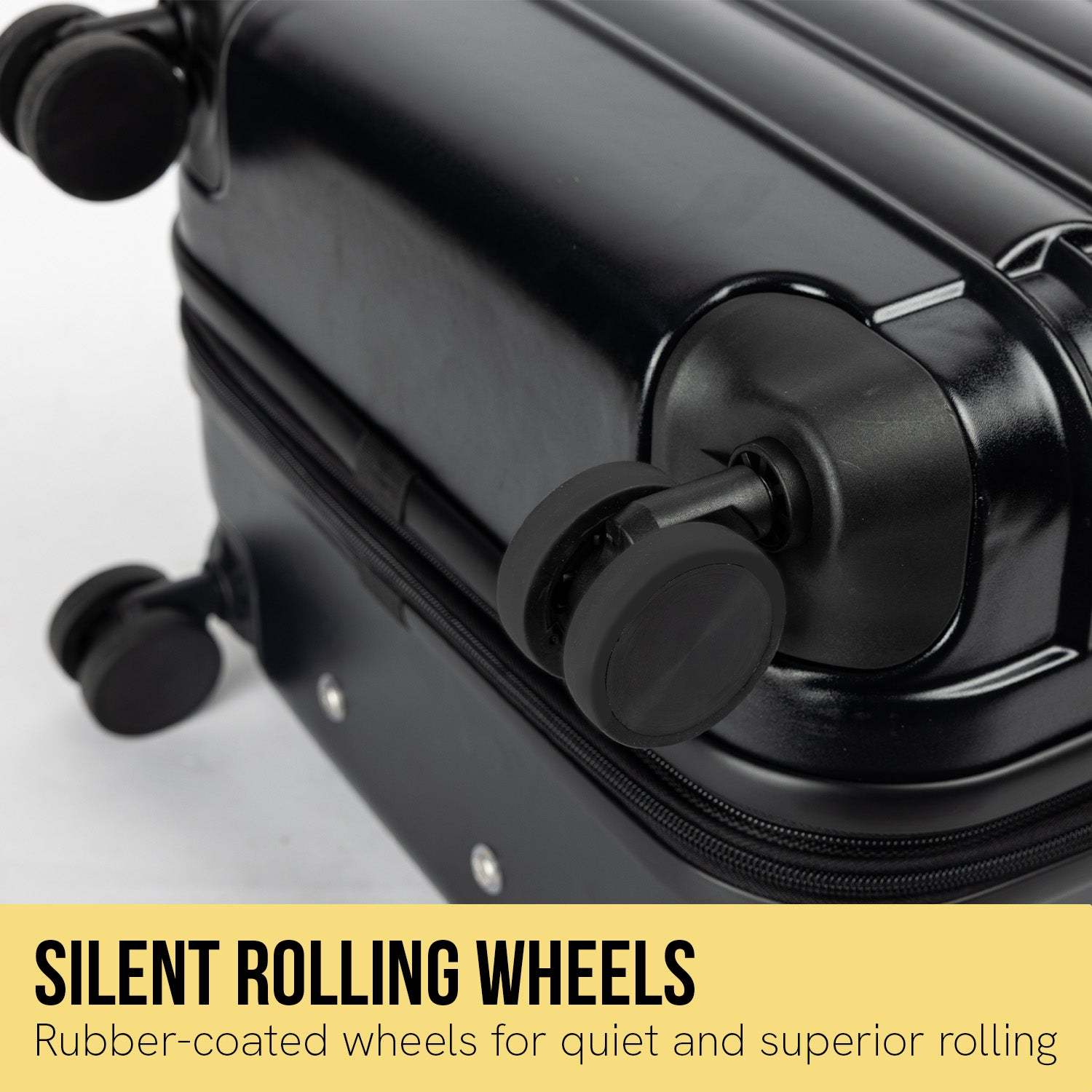 Luggage Sets by Olympus - Noctis 3PC Hard Shell - Black