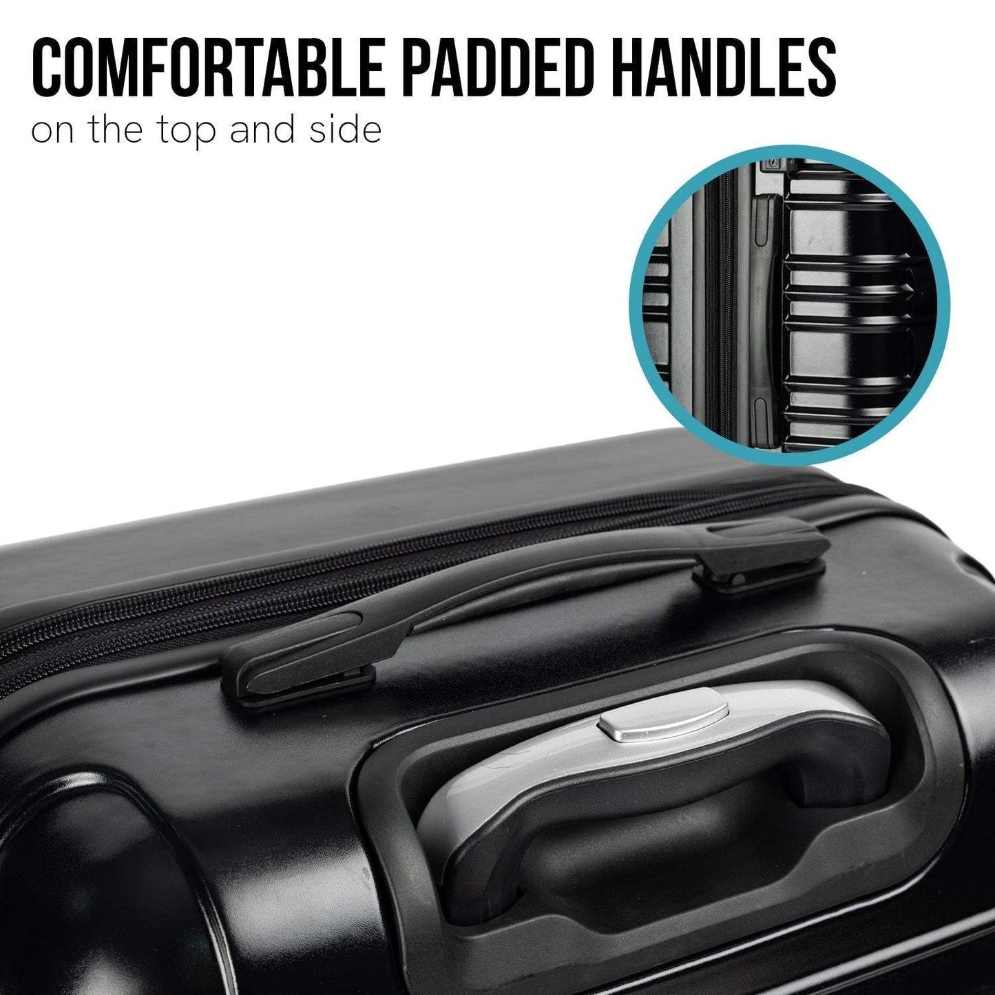 Luggage Sets by Olympus - Noctis 3PC Hard Shell - Black