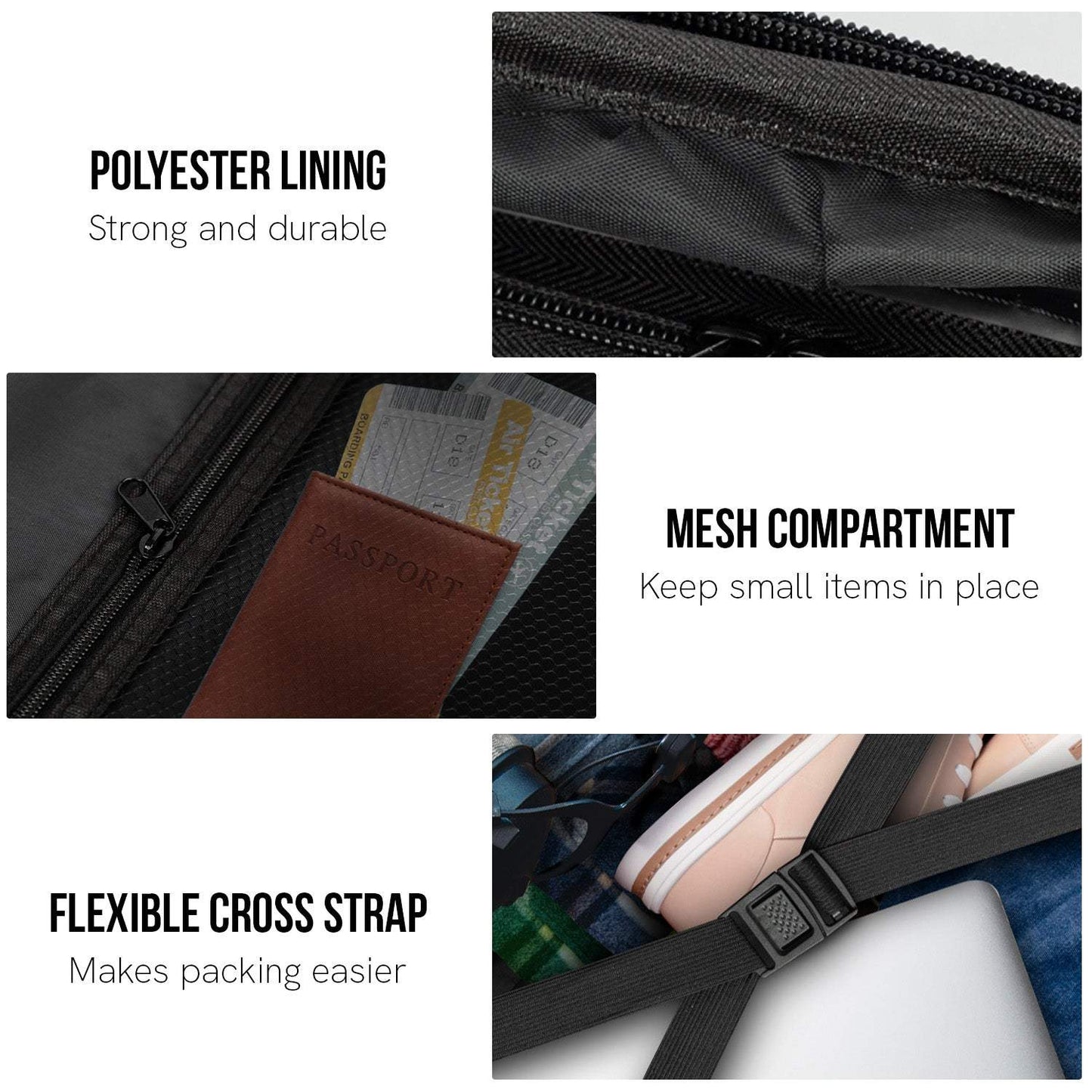 Luggage Sets by Olympus - Noctis 3PC Hard Shell - Black