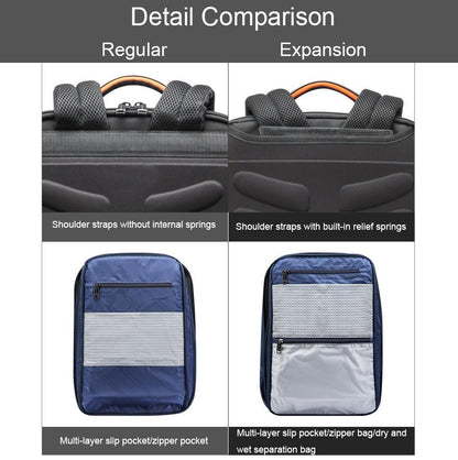 Waterproof Anti-theft Laptop Backpack with Usb Charging - Regular Version Black