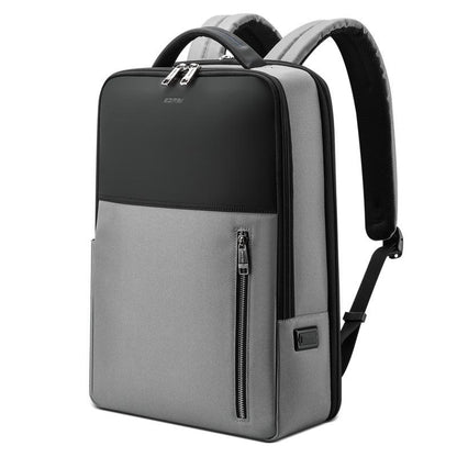 Silver Gray Multifunctional Anti-theft Laptop Backpack with Usb Charging Hole