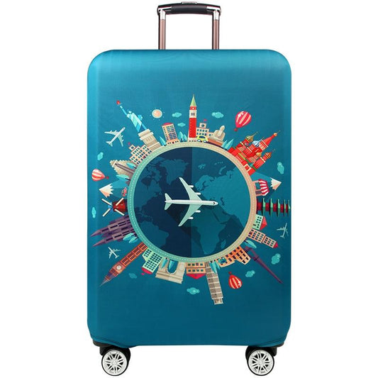 Medium Elastic Luggage Cover - Thick Wear-resistant Anti-dust Protection - Worldwide Travel