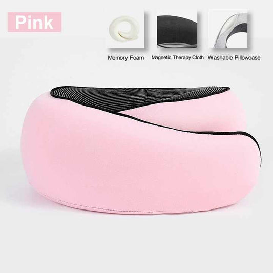 Pink Memory Foam Neck Pillow