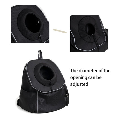 Purple Breathable Mesh Pet Carrier Backpack - Head-Out Design for Small Dogs & Cats, Ventilated Travel Hiking Carrier Bag with Front Entry & Pockets