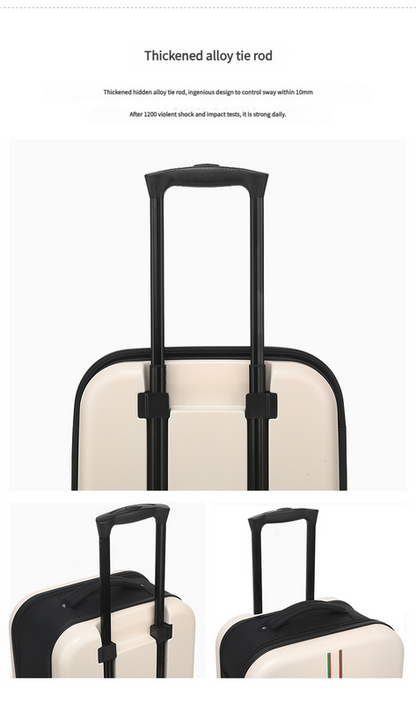 Compact Expandable Foldable Luggage - Reinforced Alloy Handle & Silent Wheels(light green)