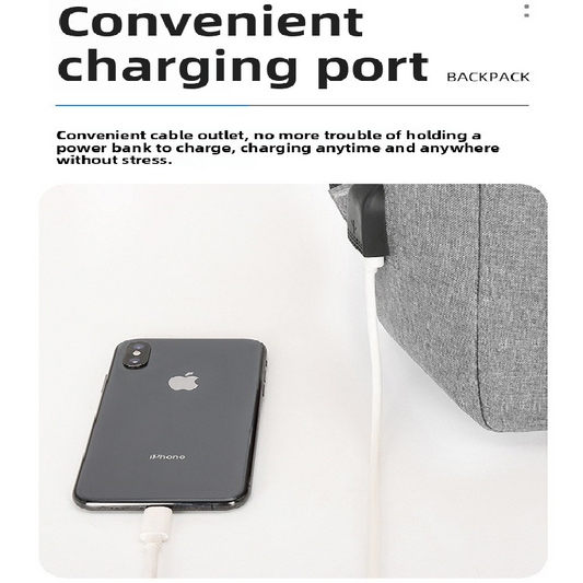 Blue 3 Piece Mens Backpack Set with Sling Bag and Pouch USB Charging Port Large Capacity Laptop Daypack Water Resistant Business Travel School Bag