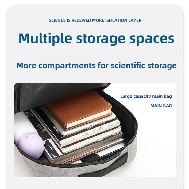 Blue 3 Piece Mens Backpack Set with Sling Bag and Pouch USB Charging Port Large Capacity Laptop Daypack Water Resistant Business Travel School Bag