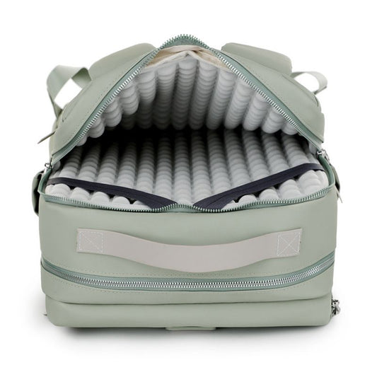 Dark grey Large Capacity Airbag Backpack Multi-Compartment Laptop Backpack Travel Business Bag