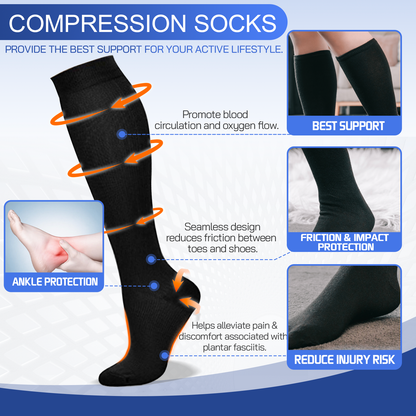 Compression socks full view