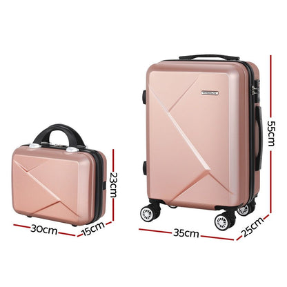 Wanderlite-Luggage-pinkset-1-goluggage - Wanderlite 2pc Luggage